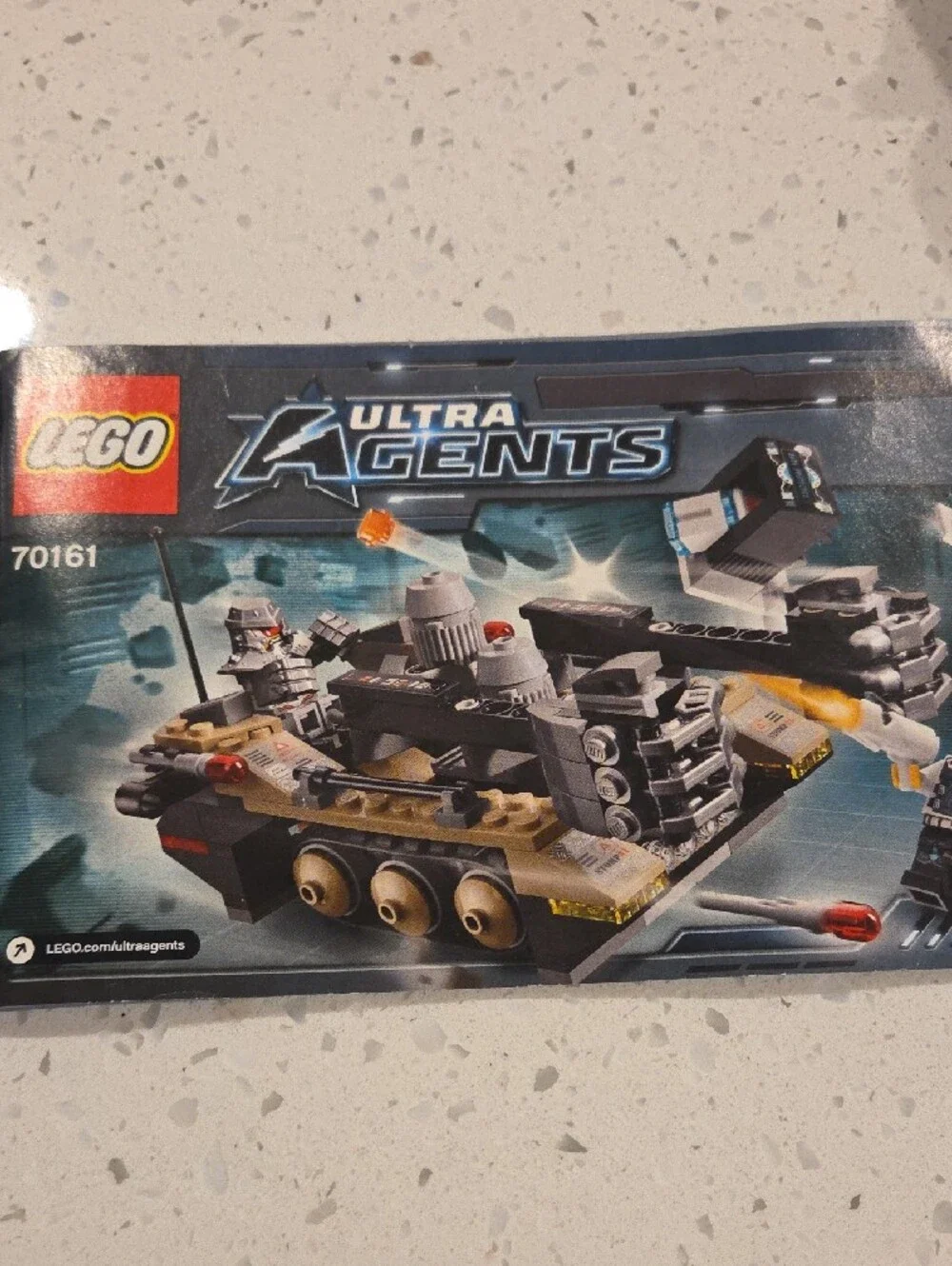 LEGO Ultra Agents Tan Black and Gray Armored Craft with Minifigures